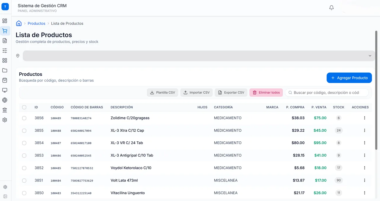 Teotech POS — vista 2