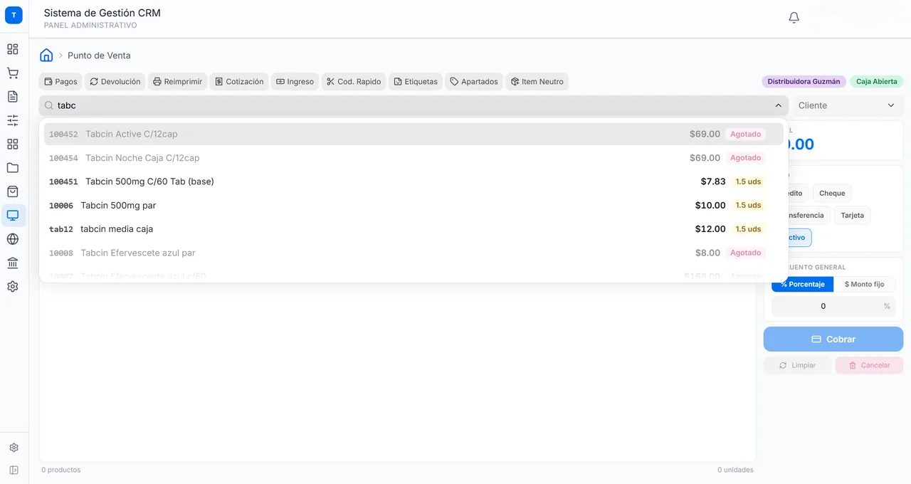 Teotech POS — vista 4