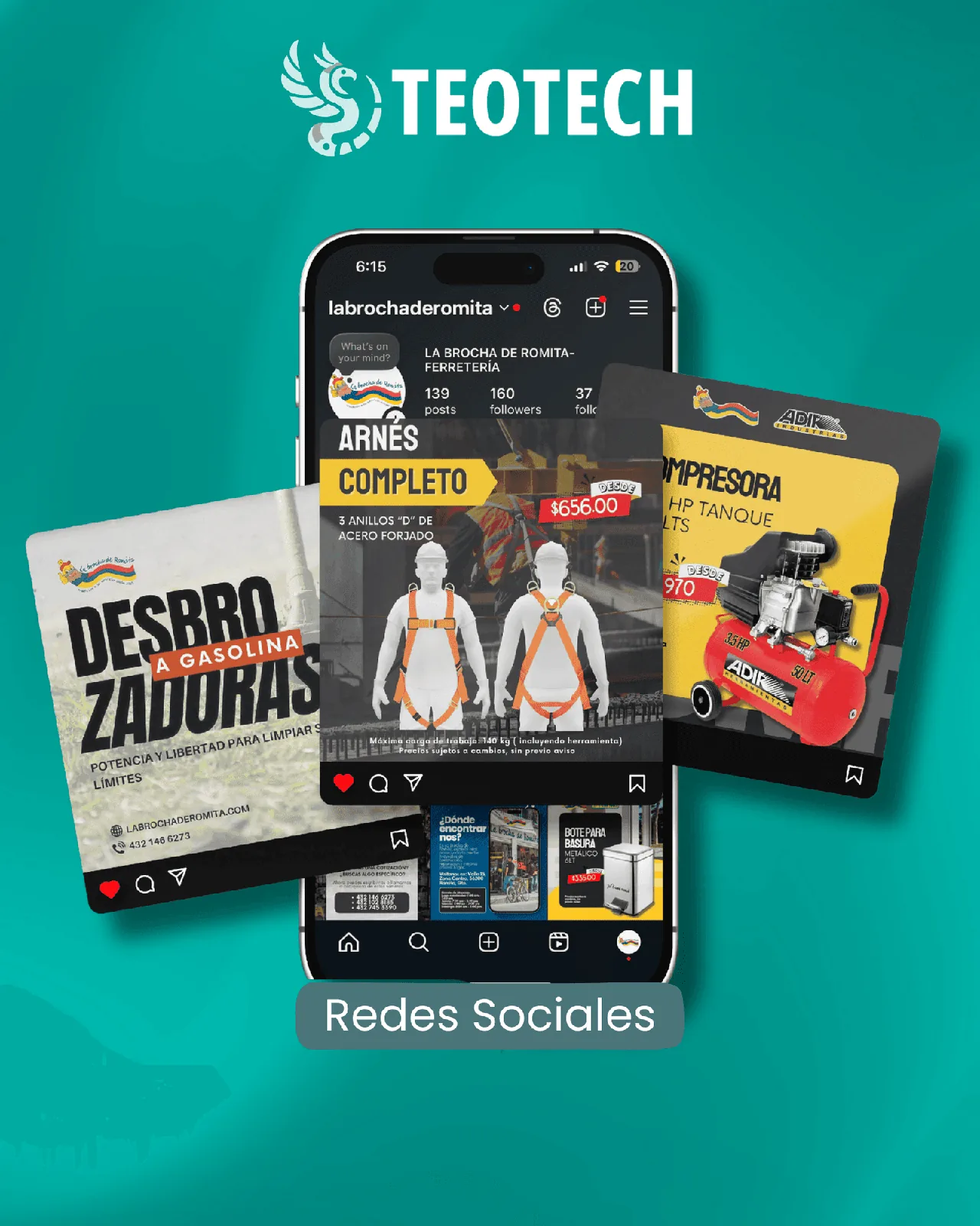 Presencia en redes sociales